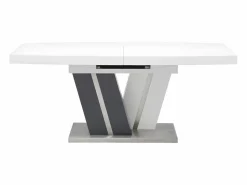 Best Vente-unique Mesa de comedor extensible NOAMI II - MDF gris y blanco Gris antracita / Blanco
