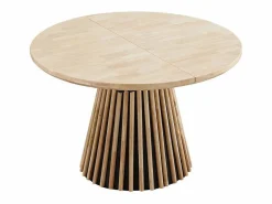 ADEC Mesa de comedor Grove redonda extensible nordish 76x120-160-200x120 cm