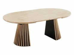 ADEC Mesa de comedor Grove redonda extensible nordish 76x120-160-200x120 cm