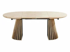 ADEC Mesa de comedor Grove redonda extensible nordish 76x120-160-200x120 cm