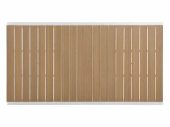Online Mesa de comedor jardín extensible aluminio poliwood L.170/230 cm - Natural claro - MACILA Comedores De Jardín