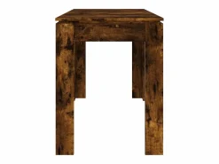Mesa de comedor madera contrachapada roble ahumado 120x60x76 cm Mesa De Comedor