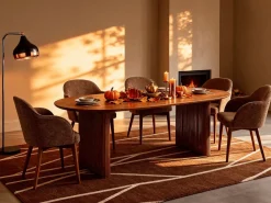 Vente-unique Mesa de comedor para 8 personas de madera de mango - Natural - BALIMELA