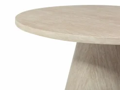 Outlet Mesa de comedor para 4 personas en MDF - Efecto travertino topo - LARIOZA de Pascal Morabito Mesa De Comedor