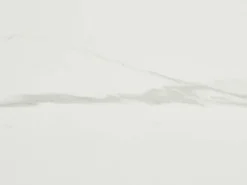 Outlet Vente-unique Mesa de comedor para 4 personas en cerámica y chapado - Efecto mármol blanco y natural - ANTALIZA Color natural claro / Blanco