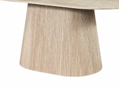Outlet Mesa de comedor para 8 personas de mármol artificial - Efecto travertino - TIFULI Mesa De Comedor