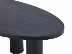 Discount Vente-unique Mesa de comedor para 8 personas chapado de fresno - - FALYN Negro