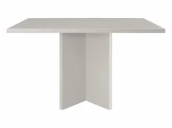 Mesa de comedor rectangular tablero laminado de 3cm taupe 90x120cm