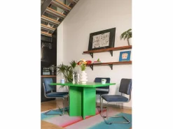 Hot Mesa de comedor rectangular lacada MDF 3cm Emeralda 90x120cm Verde