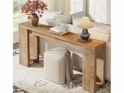 Sale Mesa de Consola 160 x 29,5 x 85 cm, Mesa auxiliar, Mesa de Pasillo, Mesa Baja para pequeños espacios Consola