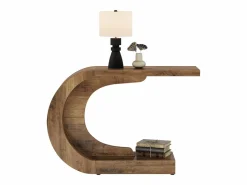 Tribesigns Mesa de consola, Mesa de comedor vintage, 110 x 35 x 75 cm, Mueble de consola para la entrada Marru00f3n