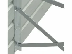 Best Clicnbuy Mesa de cultivo de acero galvanizado marrón 100x100x77 cm Marru00f3n