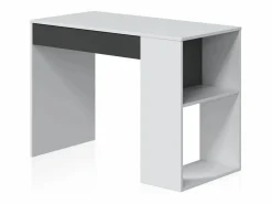 duehome Mesa de escritorio Adam Blanco Artik (Blanco Mate) - Antracita