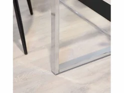 Hot Basic Mesa de escritorio Benetto patas cromadas 75x100x50 cm Adec Plateado