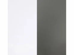 Sale Mesa de escritorio con estantería en blanco artik y antracita 120x50 cm Cosmic Blanco Artik (Blanco Mate) - Antracita Consola Escritorio
