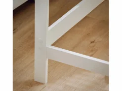 Sobuy Mesa de Escritorio, Mesa de Ordenador con un Estante,Color Blanco, L 125 x H 80 cm FWT41-WN ES