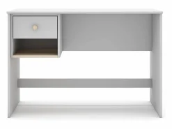 duehome Mesa de escritorio Misty Breeze Blanco - Oak Soft