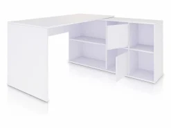 Hot duehome Mesa de escritorio multiposición en blanco mate 136x139 cm Move Blanco Artik (Blanco Mate) Gris