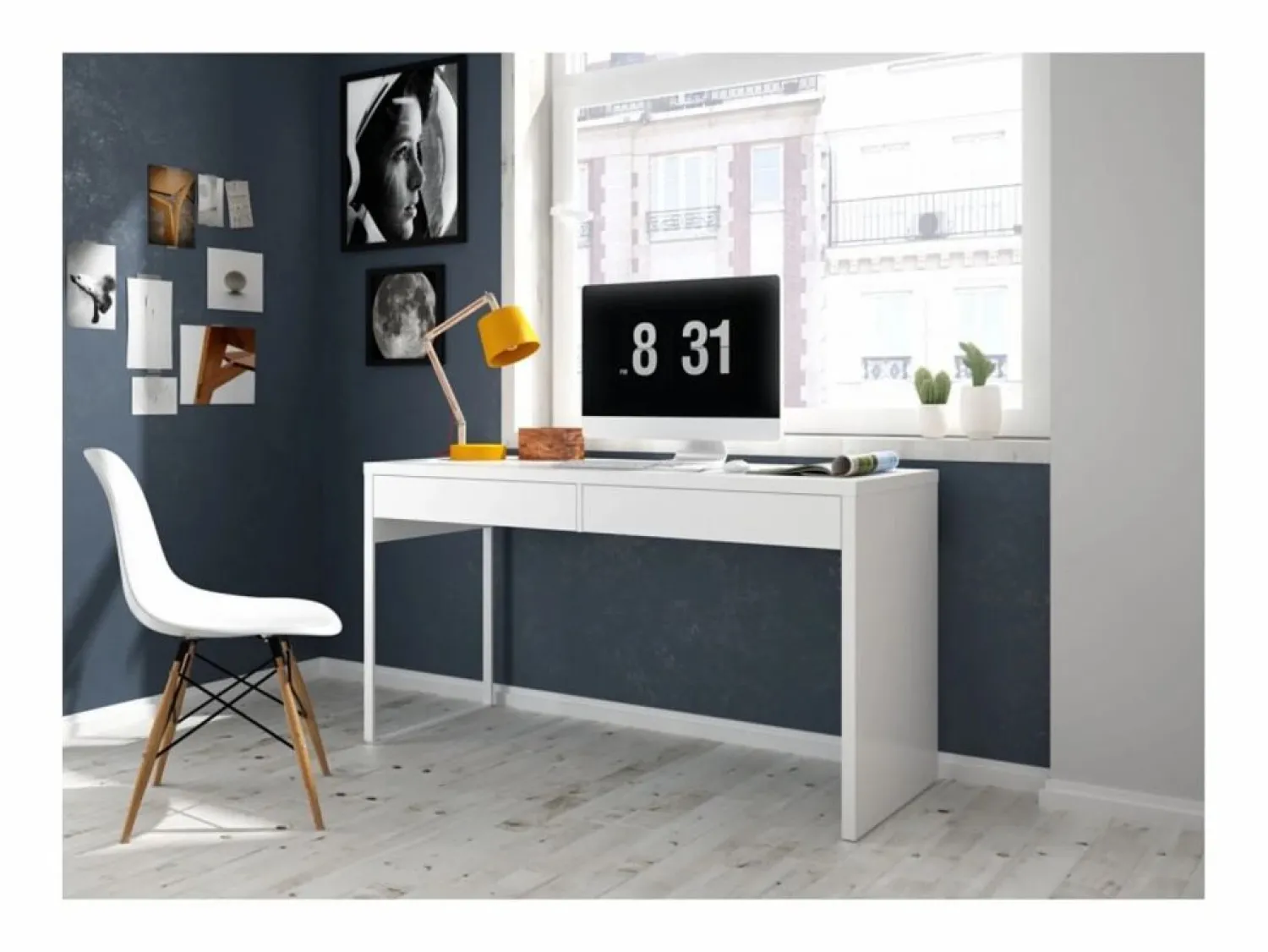 Loungitude Mesa de escritorio reversible Bianca