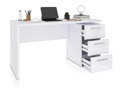 Hot Mesa de escritorio Sasha Blanco Artik (Blanco Mate) Mesa De Ordenador