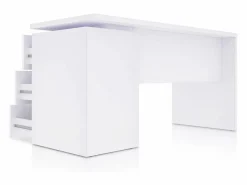 Hot Mesa de escritorio Sasha Blanco Artik (Blanco Mate) Mesa De Ordenador
