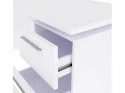 Hot Mesa de escritorio Sasha Blanco Artik (Blanco Mate) Mesa De Ordenador