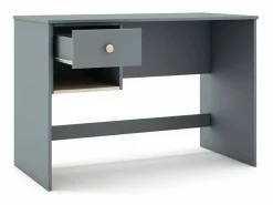 Mesa de estudio modelo Dylan acabado kaki/cera blanca, 110cm(ancho) 75cm(altura) 55c