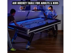 Mesa de Hockey de Aire, SucceBuy Mesa de Hockey de Aire con Marcador LED y Accesorios Incluidos