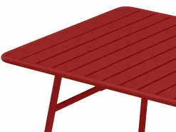 Mesa de jardín de metal - L.160 cm - - MIRMANDE de Colección Rouge Passion