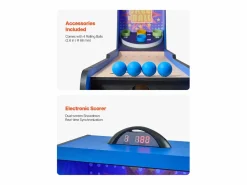 Mesa de Juegos Arcade SucceBuy, Roll & Score 2,4 m, Contador Electrónico, Sala de Juegos Familiar