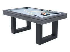 Concept-Usine Mesa de juegos multijugador 3 en 1 billar y ping pong de madera DENVER