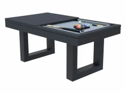 Hot Mesa de juegos multijugador 3 en 1 billar y ping-pong de madera negra DENVER Billar