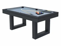 Hot Mesa de juegos multijugador 3 en 1 billar y ping-pong de madera negra DENVER Billar