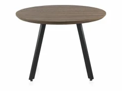 Hot Mesa de melamina con efecto madera de roble con patas metal 110 diámetro Mesa De Comedor