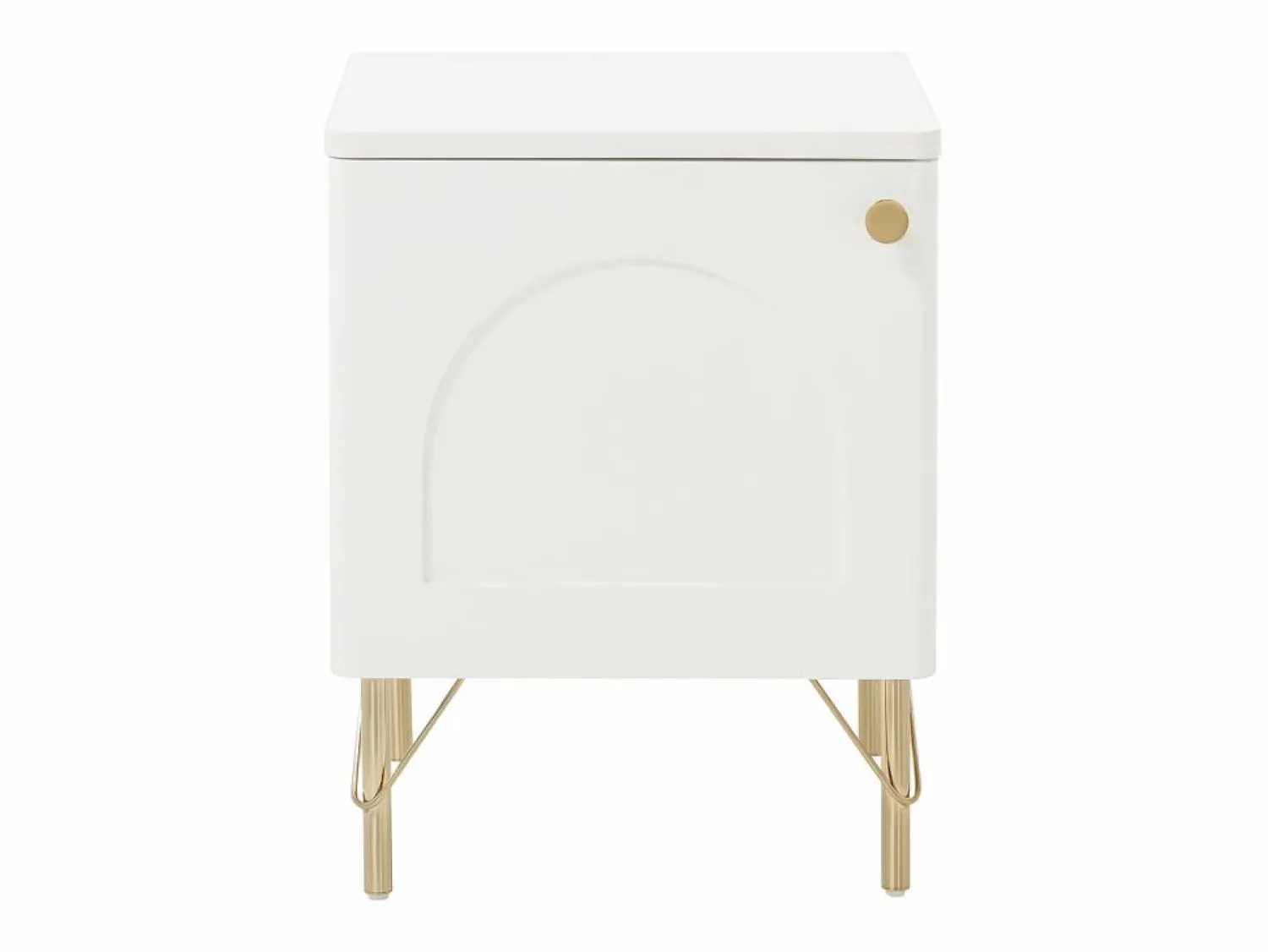 Online Mesa de noche lado derecho con 1 puerta en y dorado - ALOBARA Mesita De Noche