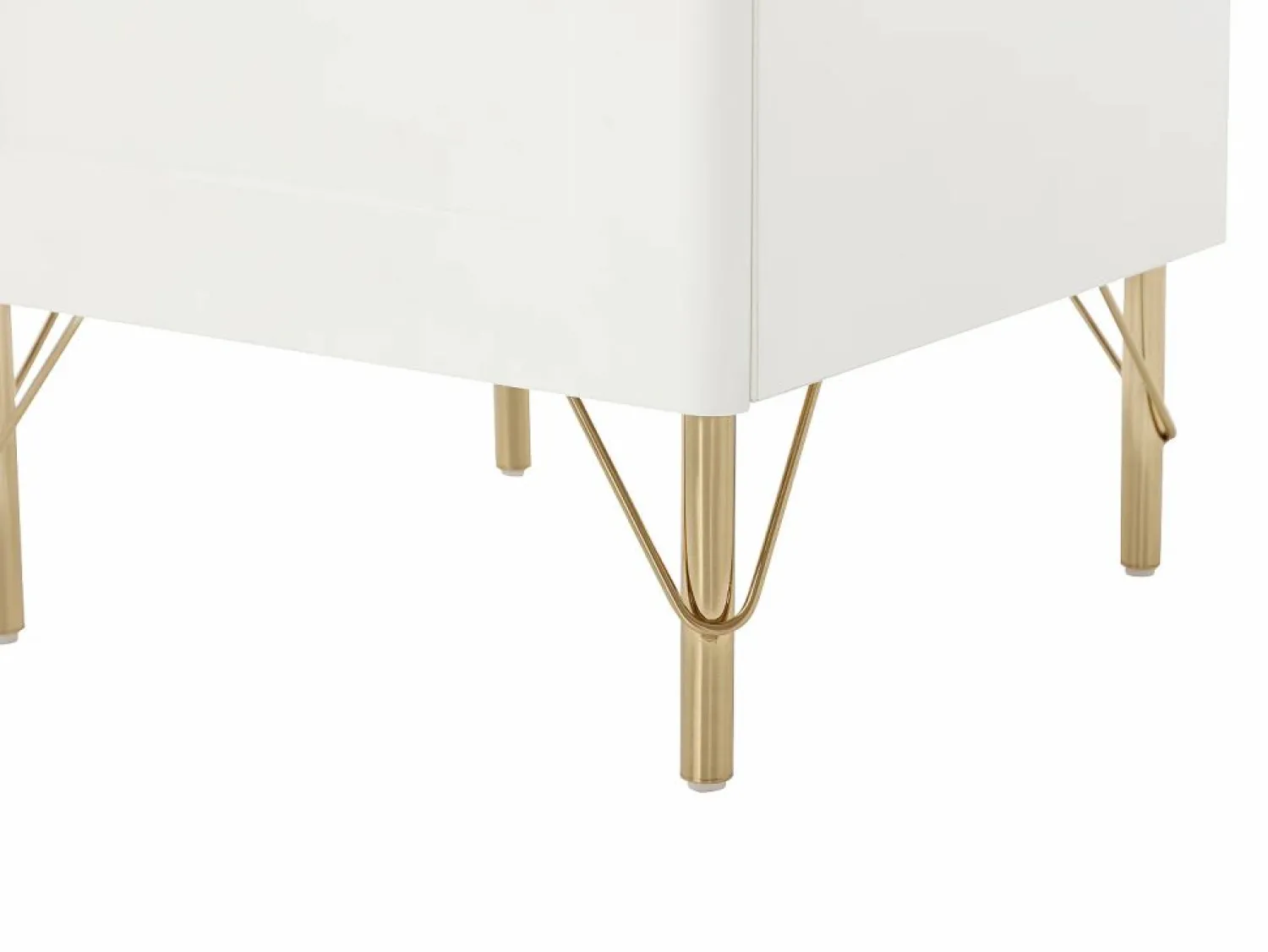 Online Mesa de noche lado derecho con 1 puerta en y dorado - ALOBARA Mesita De Noche