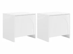 Maison Céphy Mesa de noche lote de 2 con 1 puerta - NALYRA de