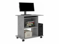 Sale Clicnbuy Mesa de ordenador madera contrachapada hormigón 80x50x75cm Gris