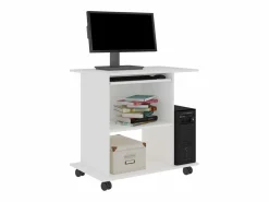 Best Clicnbuy Mesa de ordenador madera contrachapada 80x50x75 cm Blanco