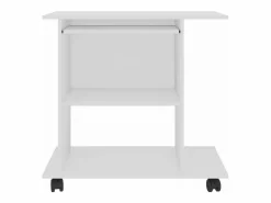 Best Clicnbuy Mesa de ordenador madera contrachapada 80x50x75 cm Blanco