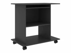 Discount Clicnbuy Mesa de ordenador madera contrachapada 80x50x75 cm Gris