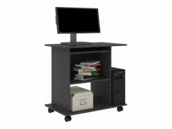 Discount Clicnbuy Mesa de ordenador madera contrachapada 80x50x75 cm Gris