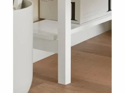 Best Sobuy Mesa de Ordenador, Mesa de Escritorio con un Cajón, Triangular,,FWT31-W ES Blanco