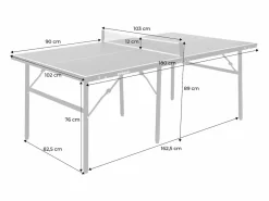 Online Mesa de ping pong plegable para exterior con 2 raquetas y 3 pelotas, Ping Pong