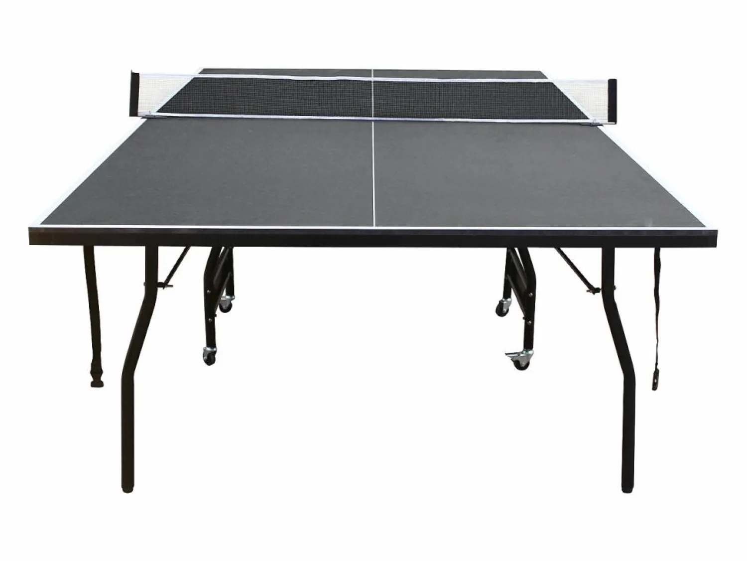 Hot Mesa de ping-pong plegable con ruedas para interior gris, L274 x P152.5 x Alt. 76 cm, GARRY Ping Pong