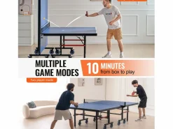 Best Mesa de Ping-Pong SucceBuy, Mesa de Ping-Pong Plegable con Red de Apriete, Uso Interior Ping Pong