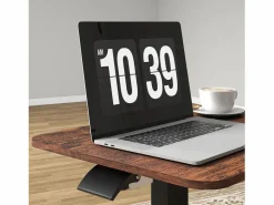 Online Mesa de trabajo regulable en altura, con 4 ruedas, 2 frenos, aglomerado, marrón rústico (65x48x108 cm) Mesa Gaming
