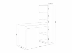 Hot Mesa escritorio con estantería Duplo Escritorio Tradicional