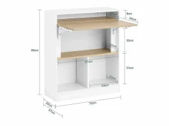 Sobuy Mesa Escritorio Plegable Mesa Plegable FWT104-WN ES