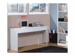 Mesa escritorio reversible 2 cajones Dallas en acabado 138 cm(ancho), 75 cm(alto),